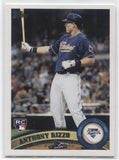 2011 Anthony Rizzo Topps Update ROOKIE RC #US55 San Diego Padres 5