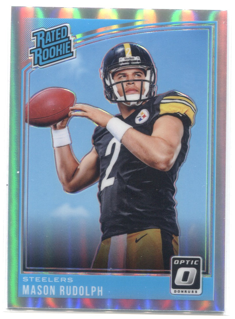 2018 Mason Rudolph Donruss Optic HOLO SILVER RATED ROOKIE RC #155 Pitt