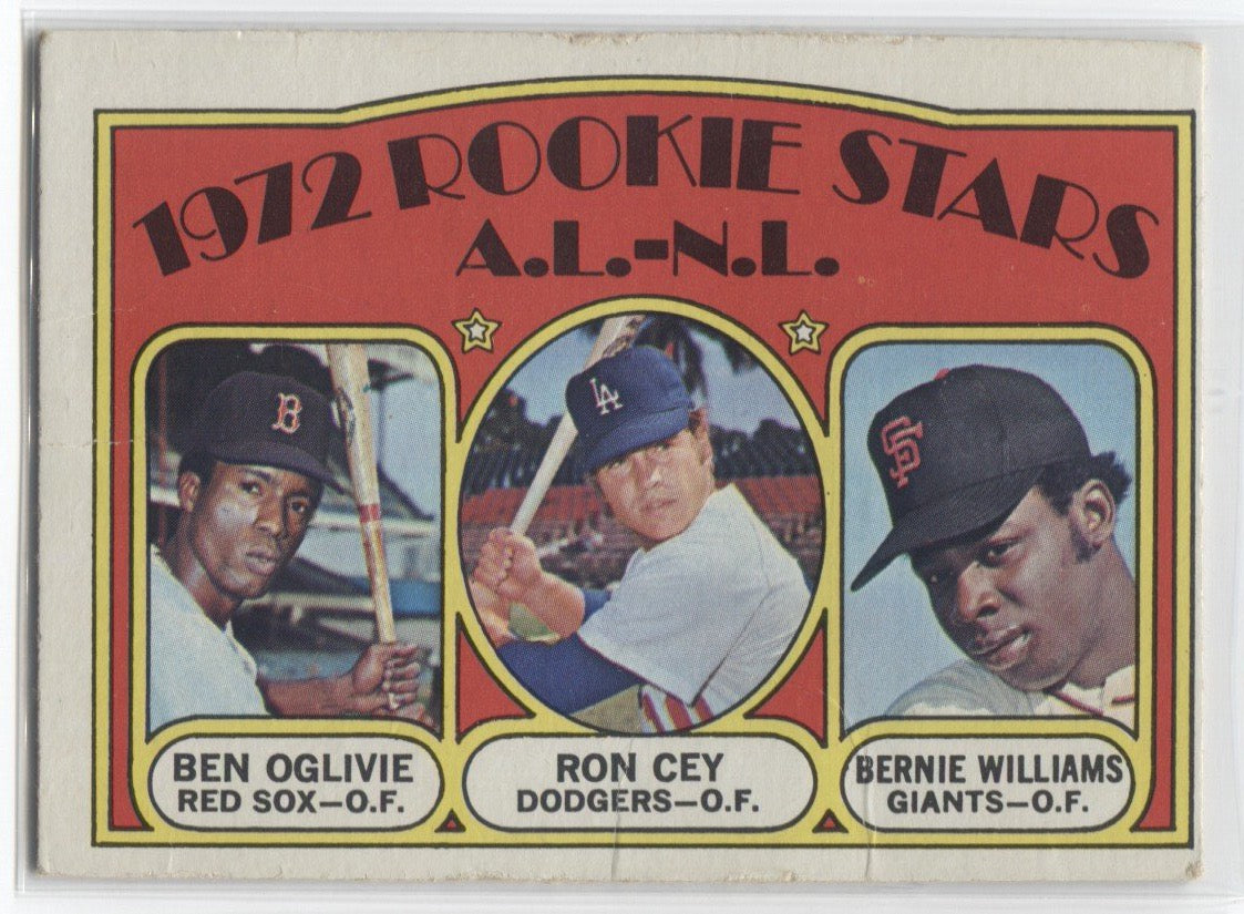 1972 Ron Cey Ben Oglivie Bernie Williams ROOKIE STARS RC #761 Loa Ange