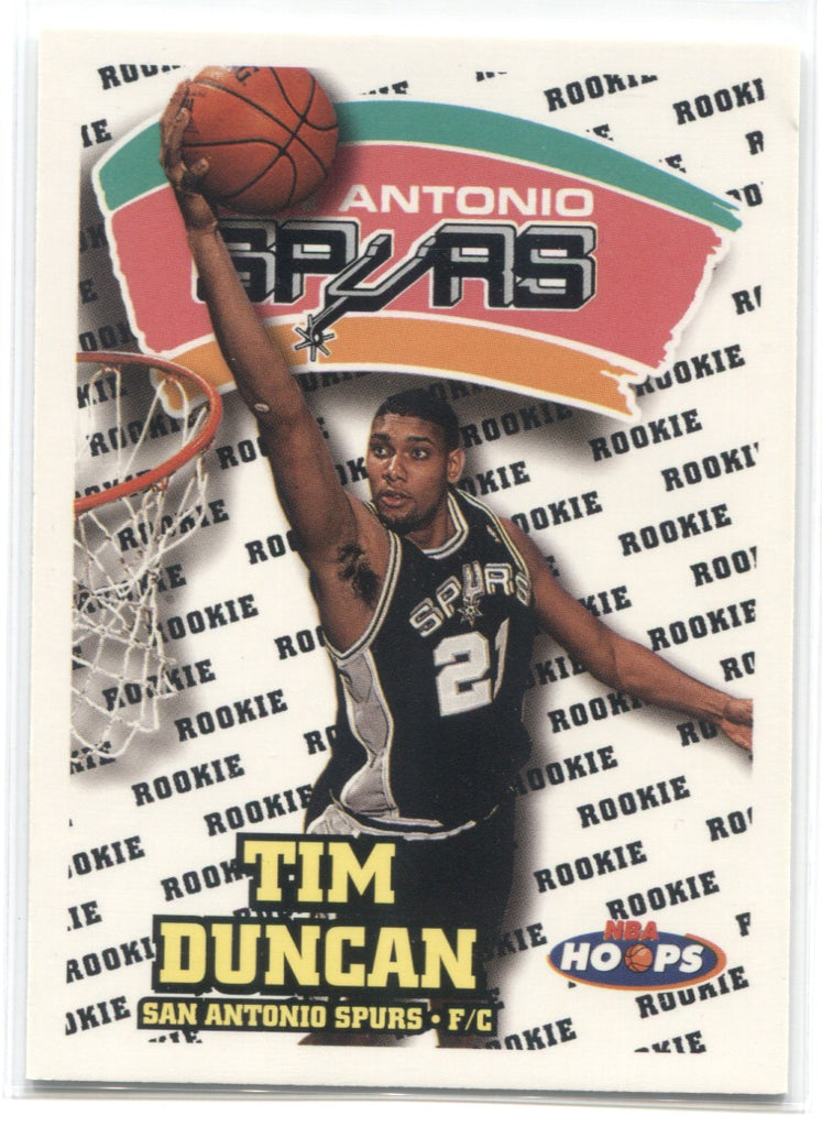 1997-98 Tim Duncan SkyBox NBA Hoops ROOKIE RC #166 San Antonio Spurs H