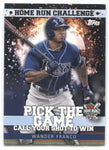 2022 Wander Franco Topps HOME RUN CHALLENGE PICK THE GAME #HRC27 Tampa Bay Rays 1