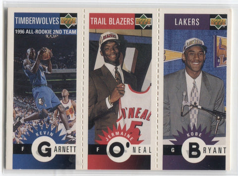 1996-97 Kobe Bryant Jermaine O'Neal Upper Deck ROOKIE RC Kevin Garnett Los Angeles Lakers HOF 1