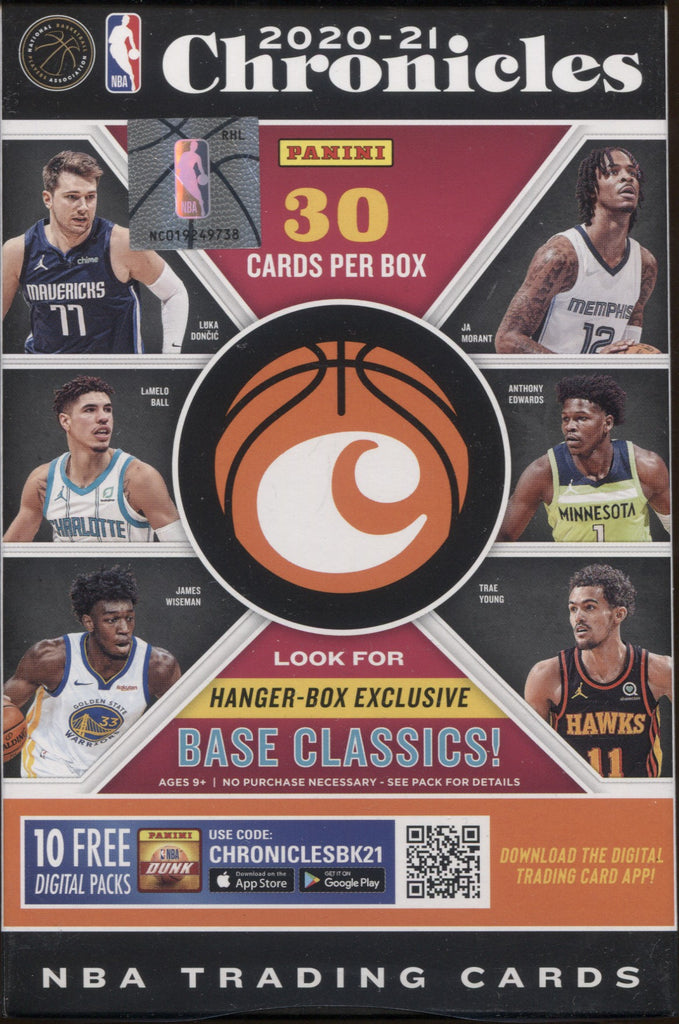 2020-21 Panini Chronicles Basketball, Hanger Box
