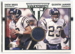 2002 Drew Brees Quentin Jammer Private Stock Titanium JERSEY RELIC 309/500 #161 San Diego Chargers