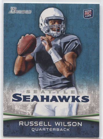 Lot of (6) Russell Wilson Football Cards with 2012 Topps Magic