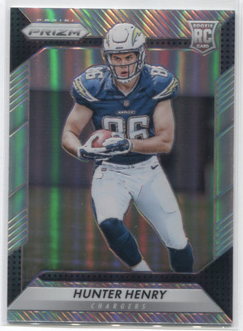 2016 Hunter Henry Panini Prizm SILVER ROOKIE RC #262 San Diego Chargers