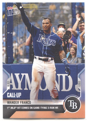 2021 Wander Franco Topps Now CALL-UP ROOKIE RC #402 Tampa Bay Rays 5