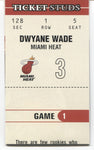 2003-04 Dwyane Wade Fleer Authentic TICKET STUDS ROOKIE RC #7 Miami Heat 1