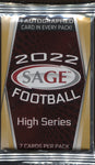 2022 Sage Hit Premier Draft High Series Football, Pack