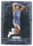 2019-20 Jordan Poole Panini Prizm ROOKIE RC #272 Golden State Warriors 26