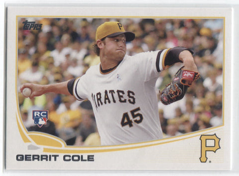 2013 Gerrit Cole Topps Update ROOKIE RC #US150A Pittsburgh Pirates 3