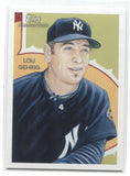 2010 Lou Gehrig Topps National Chicle #279 New York Yankees HOF