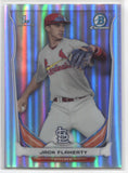 2014 Jack Flaherty Bowman Chrome Draft 1ST BOWMAN REFRACTOR ROOKIE RC #CDP30 St. Louis Cardinals 5