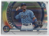 2020 Wander Franco Bowman Chrome SCOUTS TOP 100 REFRACTOR #BTP1 Tampa Bay Rays