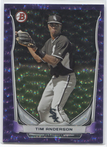 2014 Tim Anderson Bowman PURPLE ICE 03/99 #TP47 Chicago White Sox
