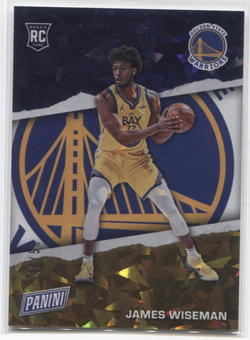 2021 James Wiseman Panini Father's Day CRACKED ICE ROOKIE 46/50 RC #RC2 Golden State Warriors