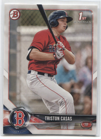 2018 Triston Casas Bowman Draft 1ST BOWMAN PROSPECT #BD171 Boston Red Sox 5