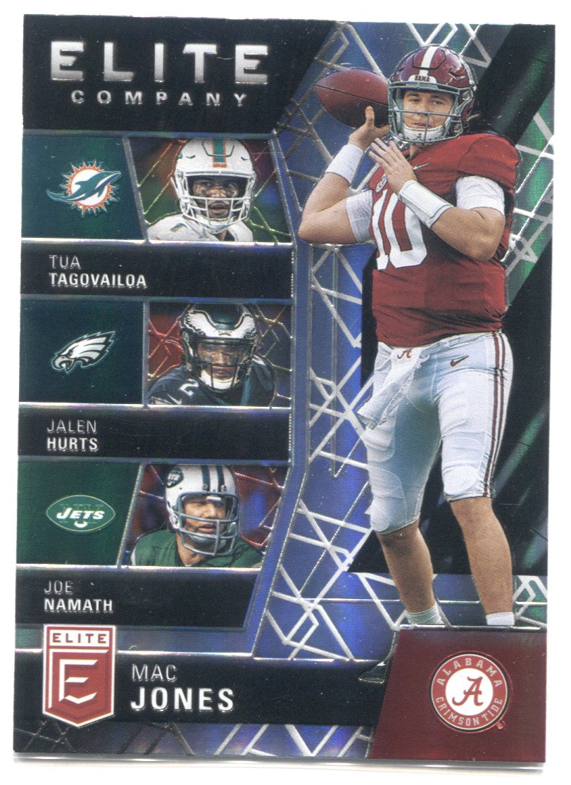 2021 Mac Jones Donruss Elite COMPANY ROOKIE RC Tua Tagovailoa Jalen Hu