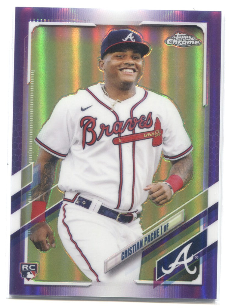 2021 Panini Prizm Red White Blue Cristian Pache Rookie Atlanta