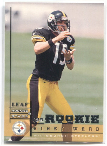 1998 Hines Ward Leaf Rookies & Stars ROOKIE RC #202 Pittsburgh Steelers
