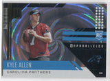 2018 Kyle Allen Panini Unparalleled WHIRL ROOKIE 051/100 RC #287 Carolina Panthers