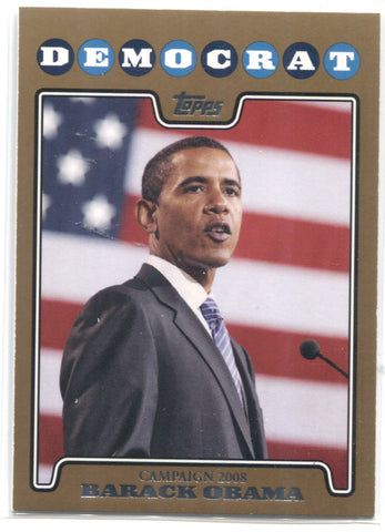 2008 Barack Obama Topps CAMPAIGN 2008 GOLD #C08-BO President of the United States