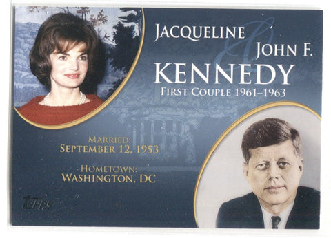 2008 Jacqueline Kennedy John F. Kennedy Topps Updates & Highlights FIRST COUPLES #FC-33 President