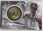 2022 Ronald Acuna Jr. Topps Series 1 ATLANTA PRIDE CITY FLAG PATCH #CFPRA Atlanta Braves