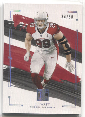 : 2022 Panini Contenders Season Ticket #4 J.J. Watt Arizona  Cardinals Football : Collectibles & Fine Art