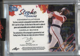 2021 Harold Baines Leaf Art of Sport AUTO STROKE OF GENIUS JERSEY RELIC 01/15 Chicago White Sox