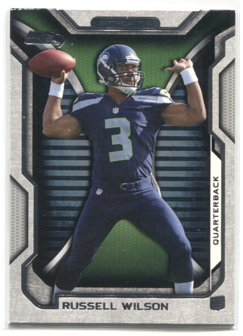 2012 Panini Contenders Russell Wilson Blue Jersey-Autograph