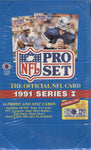 1991 Pro Set Series 1 Football, Box *PLEASE READ*