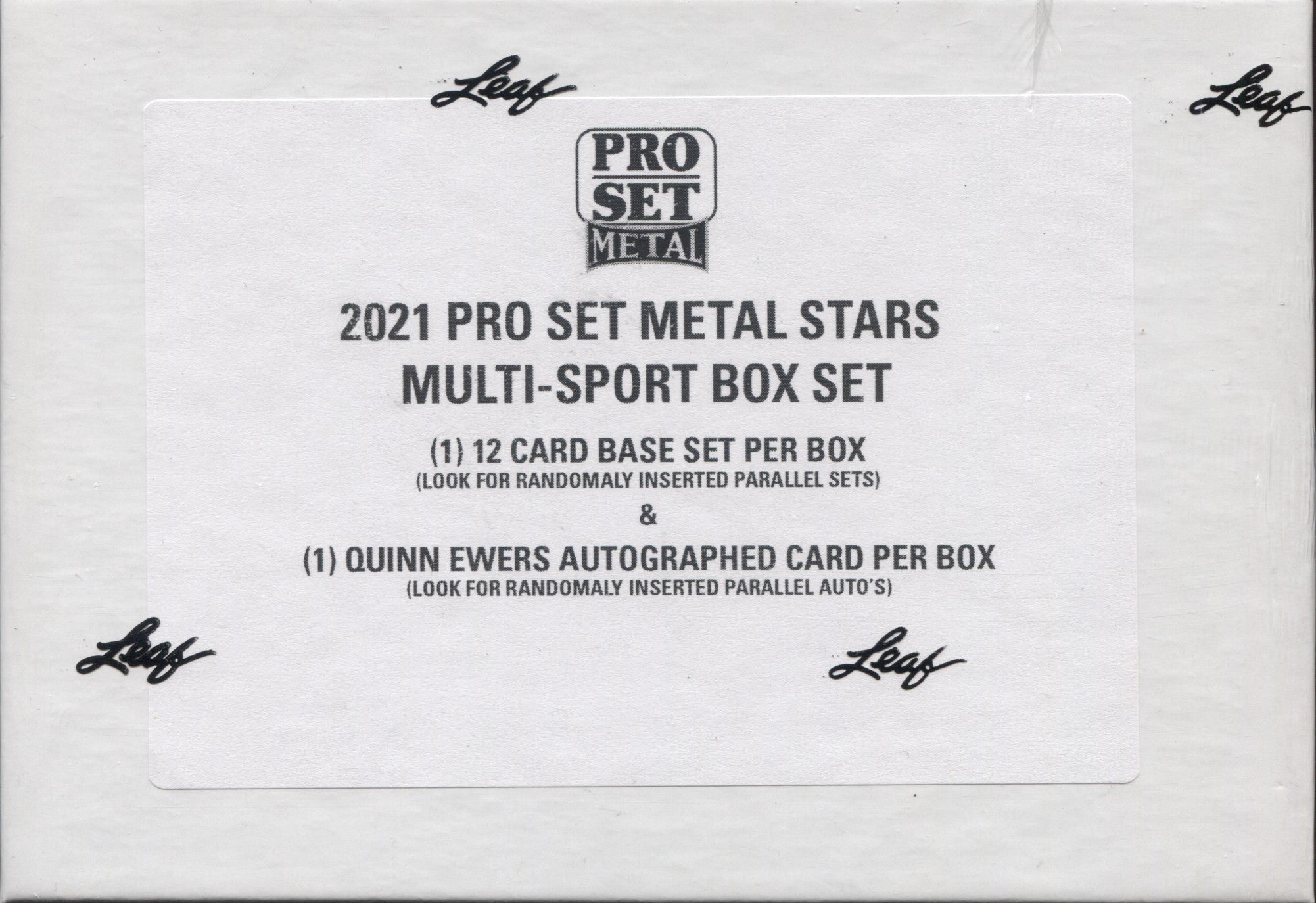 2021 Leaf Pro Set Metal Stars Multi-Sport, Box