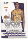 2014-15 Jordan Clarkson Panini Prizm ROOKIE RC #187 Los Angeles Lakers 2