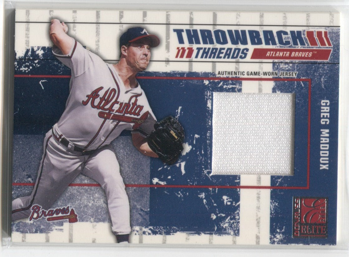 Greg Maddux Game Worn Jersey Baseball Card