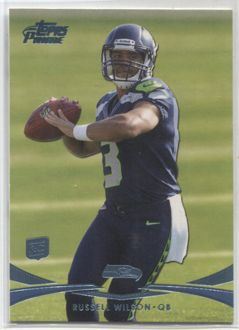 2012 Russell Wilson Topps Prime RETAIL BLUE ROOKIE RC #78 Seattle Seahawks