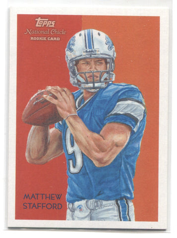 2009 Matthew Stafford Topps National Chicle ROOKIE RC #C37 Detroit Lions