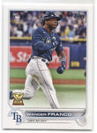 2022 Wander Franco Topps Series 1 ROOKIE RC #215 Tampa Bay Rays 45