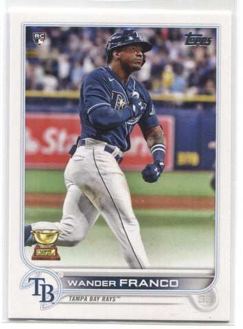 2022 Wander Franco Topps Series 1 ROOKIE RC #215 Tampa Bay Rays 45