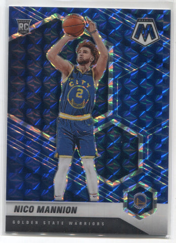2020-21 Nico Mannion Panini Mosaic BLUE ROOKIE 45/99 RC #229 Golden State Warriors