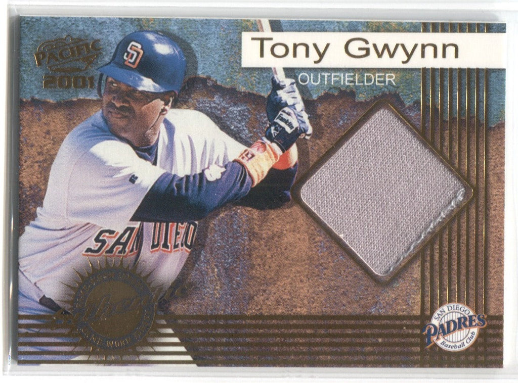 BB Tony Gwynn 2001 Pacific Game JSY Jersey 1 color San Diego Padres #7