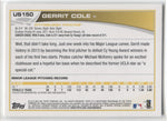 2013 Gerrit Cole Topps Update ROOKIE RC #US150A Pittsburgh Pirates 1