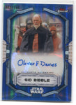 2022 Oliver Ford Davies as Sio Bibble Topps Star Wars Finest BLUE REFRACTOR 002/150 AUTO AUTOGRAPH #FA-OFD