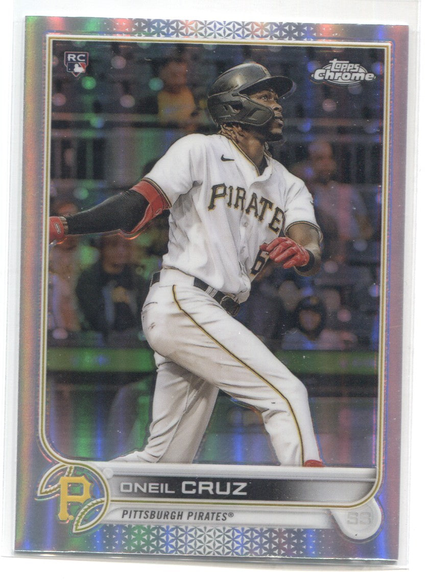 Oneil Cruz 2022 Topps Chrome Rookie Relic Jersey Refractor Pittsburgh  Pirates RC