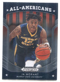 2019-20 Ja Morant Panini Prizm Draft Picks ALL-AMERICANS ROOKIE RC #44 Memphis Grizzlies 2