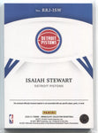 2020-21 Isaiah Stewart Panini Immaculate REMARKABLE ROOKIE JERSEY RELIC 37/99 RC #RRJ-ISW Detroit Pistons