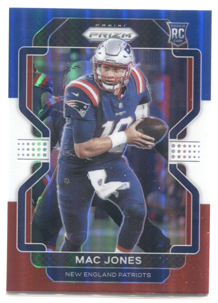 2021 PANINI SELECT MAC JONES RED PRIZM JERSEY ROOKIE RC NEW ENGLAND PATRIOTS