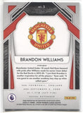 2021-22 Brandon Williams Panini Prizm EPL HYPER ROOKIE RC #3 Manchester United