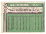 1976 Carl Yastrzemski Topps #230 Boston Red Sox HOF BV $30