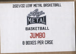2021-22 Leaf Metal Basketball Jumbo, 8 Box Case